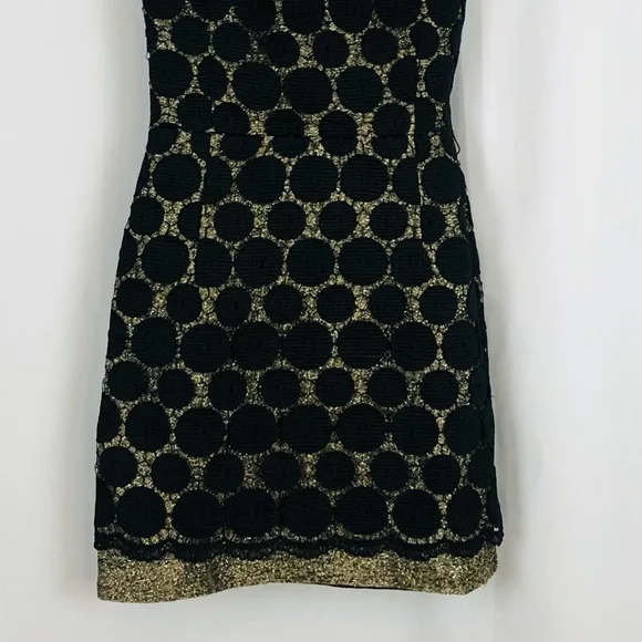 Milly Lace overlay sleeveless sheath mini dress 4 - Picture 15 of 16